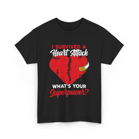 A Heart Attack Cardiac T-Shirt - Black