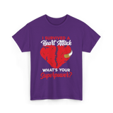 A Heart Attack Cardiac T-Shirt - Purple