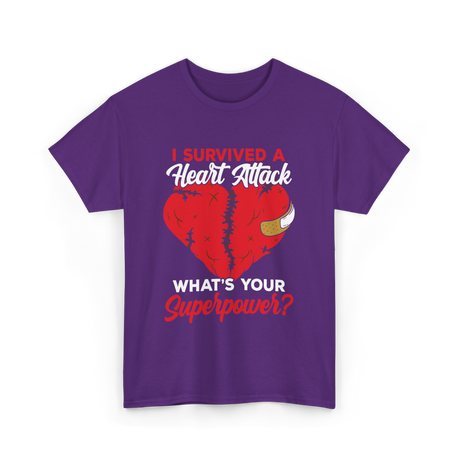 A Heart Attack Cardiac T-Shirt - Purple