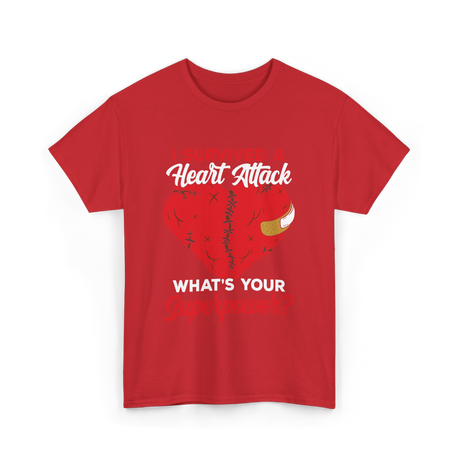 A Heart Attack Cardiac T-Shirt - Red