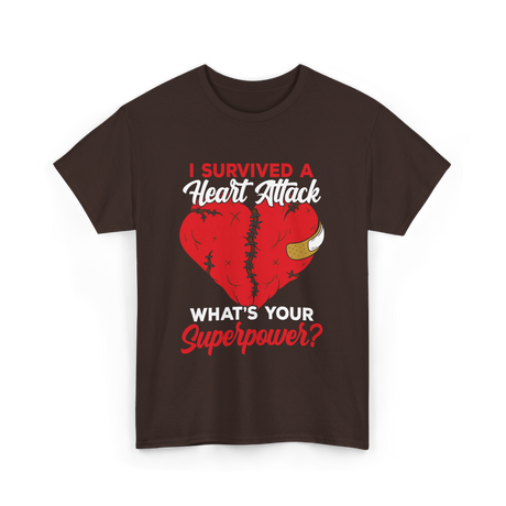 A Heart Attack Cardiac T-Shirt - Dark Chocolate