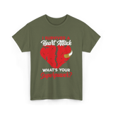 A Heart Attack Cardiac T-Shirt - Military Green