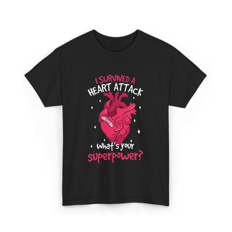 A Heart Attack Superpower T-Shirt - Black