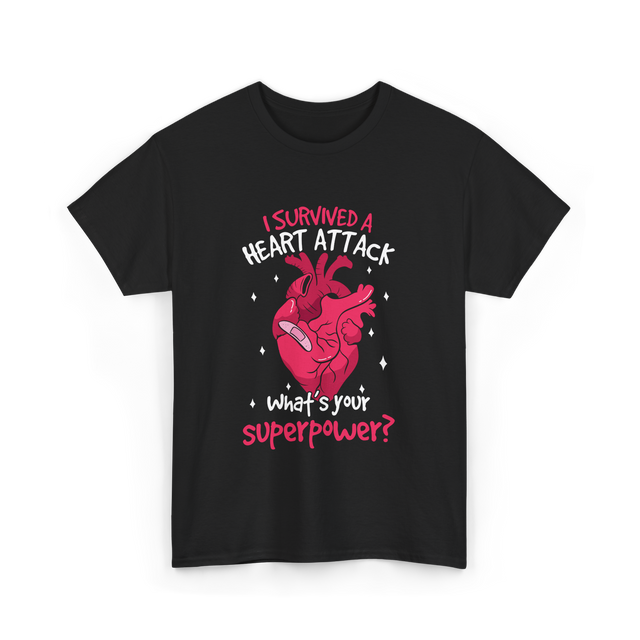 A Heart Attack Superpower T-Shirt - Black