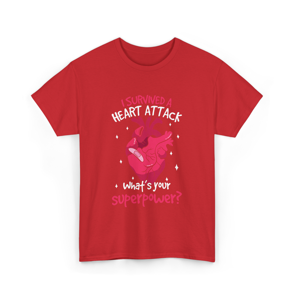 A Heart Attack Superpower T-Shirt - Red