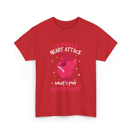 A Heart Attack Superpower T-Shirt - Red