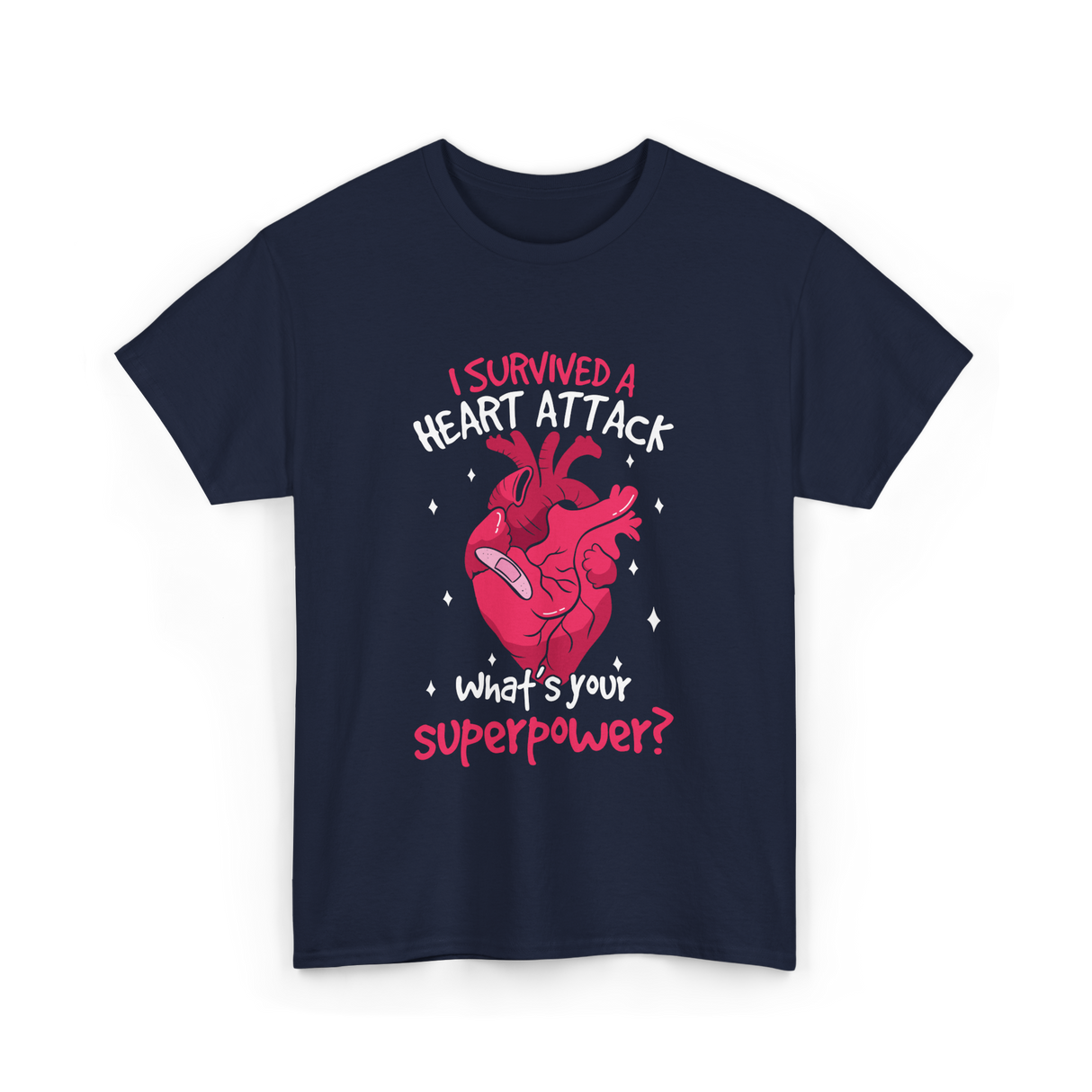 A Heart Attack Superpower T-Shirt - Navy