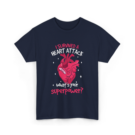 A Heart Attack Superpower T-Shirt - Navy