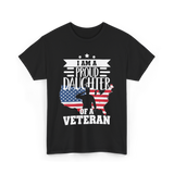 A Proud Daughter Veteran T-Shirt - Black