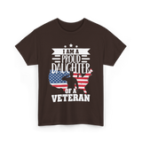 A Proud Daughter Veteran T-Shirt - Dark Chocolate