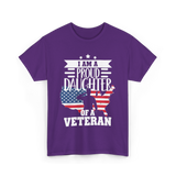 A Proud Daughter Veteran T-Shirt - Purple