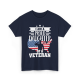 A Proud Daughter Veteran T-Shirt - Navy