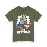 A Proud Daughter Veteran T-Shirt - Military Green