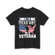 A Proud Wife Veteran T-Shirt - Black