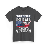 A Proud Wife Veteran T-Shirt - Dark Heather