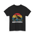 Abuelosaurus dinosaur grandpa T-Shirt - Black