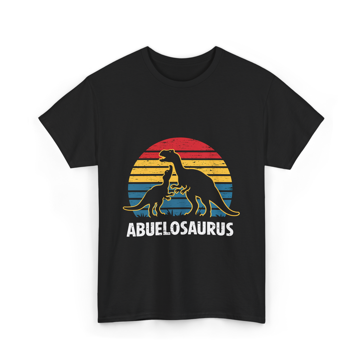 Abuelosaurus dinosaur grandpa T-Shirt - Black