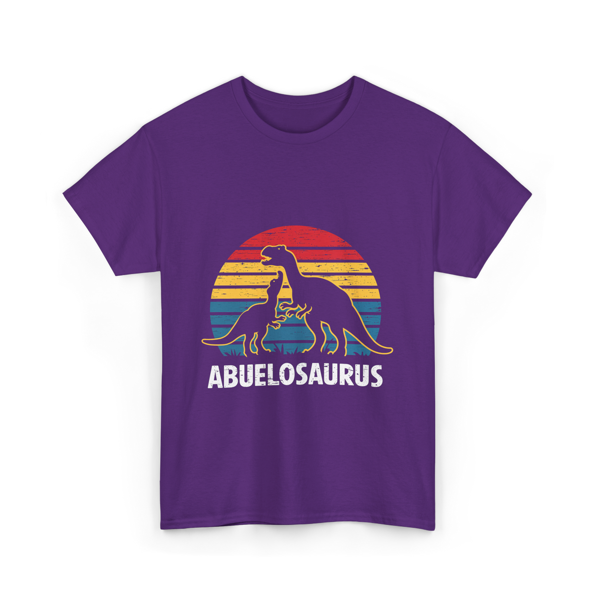 Abuelosaurus dinosaur grandpa T-Shirt - Purple