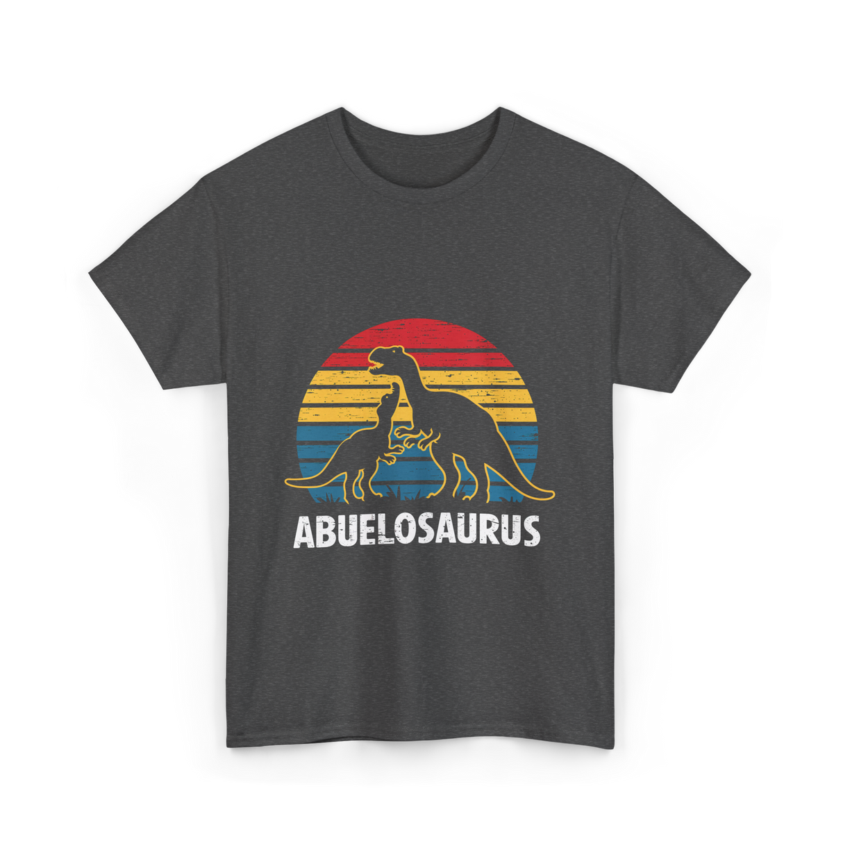 Abuelosaurus dinosaur grandpa T-Shirt - Dark Heather