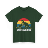 Abuelosaurus dinosaur grandpa T-Shirt - Forest Green