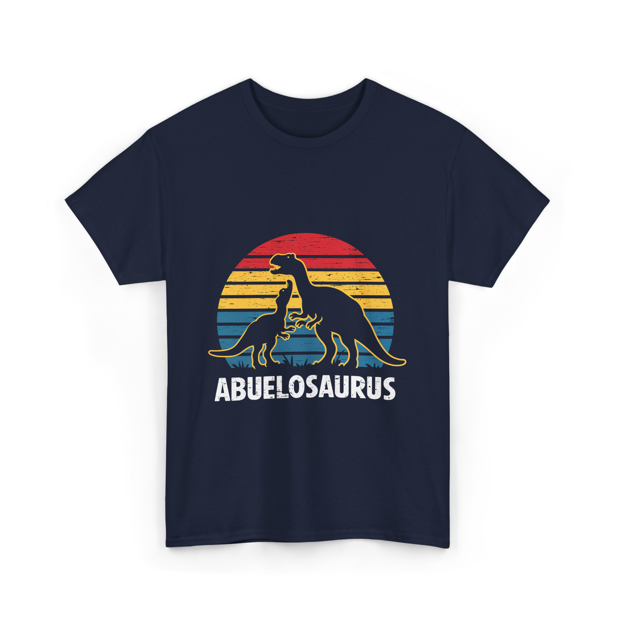 Abuelosaurus dinosaur grandpa T-Shirt - Navy