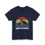 Abuelosaurus dinosaur grandpa T-Shirt - Navy