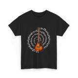 Acoustic Guitar Music T-Shirt - Black