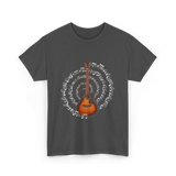 Acoustic Guitar Music T-Shirt - Dark Heather