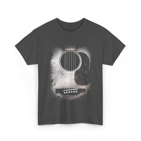 Acoustic Guitar Musician Six String T-Shirt - Dark Heather