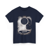 Acoustic Guitar Musician Six String T-Shirt - Navy