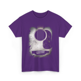 Acoustic Guitar Musician Six String T-Shirt - Purple