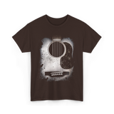 Acoustic Guitar Musician Six String T-Shirt - Dark Chocolate