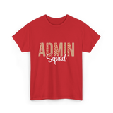 Admin Squad School Admin T-Shirt - Red