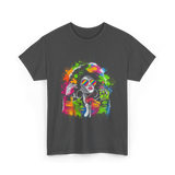 Afro Queen Colorful Art Melanin T-Shirt - Dark Heather