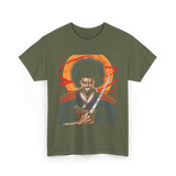 Afro Samurai Warrior Samurai T-Shirt - Military Green