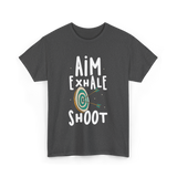 Aim Exhale Shoot Archery T-Shirt - Dark Heather