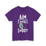Aim Exhale Shoot Archery T-Shirt - Purple