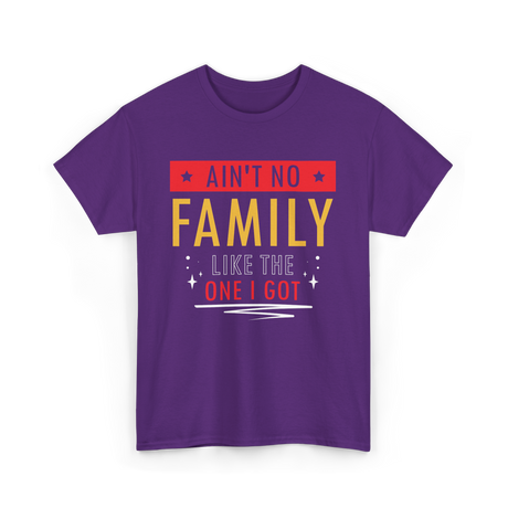 Ain't No Family Family Reunion T-Shirt - Purple