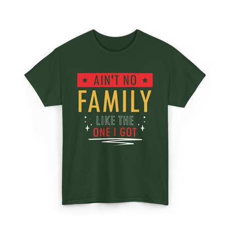 Ain't No Family Family Reunion T-Shirt - Forest Green