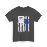 Air Traffic Control US Flag ATC T-Shirt - Dark Heather