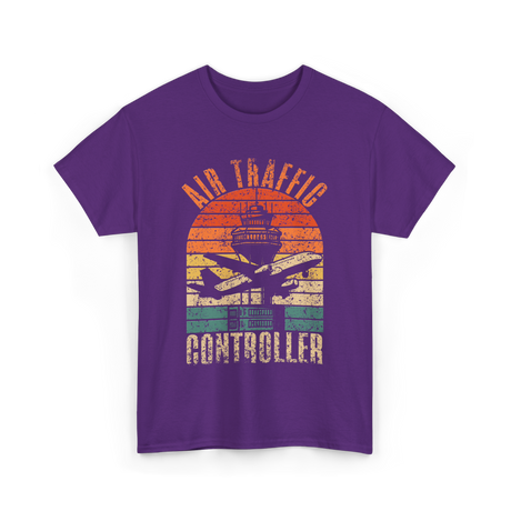 Air Traffic Controller Control T-Shirt - Purple