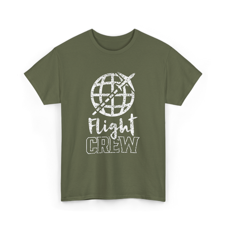 Airplane Aviation T-Shirt - Military Green