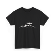 Airplane Over Mountains Pilot T-Shirt - Black