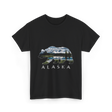 Alaska Bear Nature Landscape T-Shirt - Black