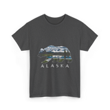 Alaska Bear Nature Landscape T-Shirt - Dark Heather