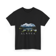 Alaska Bear Nature Landscape T-Shirt - Black