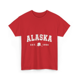 Alaska Established 1959 Alaska T-Shirt - Red