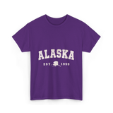 Alaska Established 1959 Alaska T-Shirt - Purple