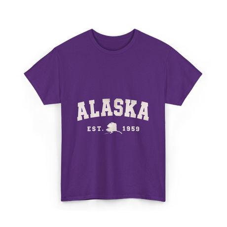 Alaska Established 1959 Alaska T-Shirt - Purple