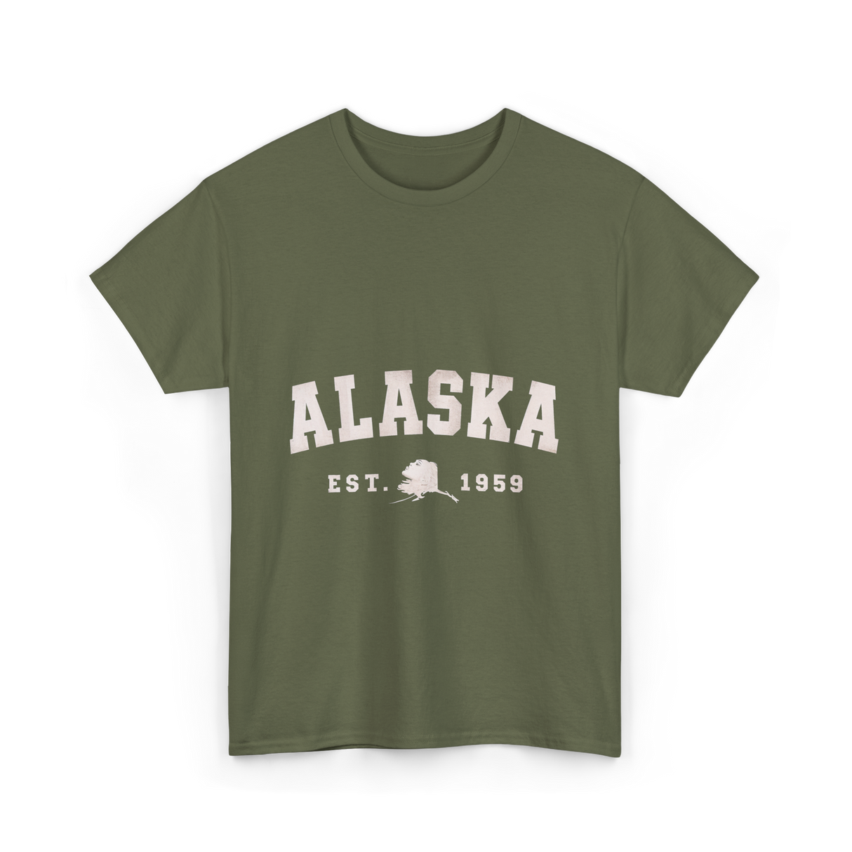 Alaska Established 1959 Alaska T-Shirt - Military Green